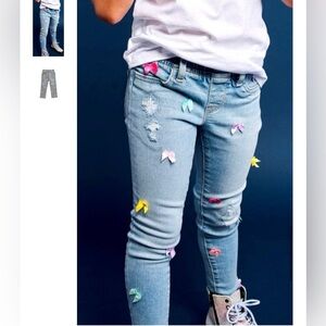 Lola the BOYS SATIN BOW JEANS